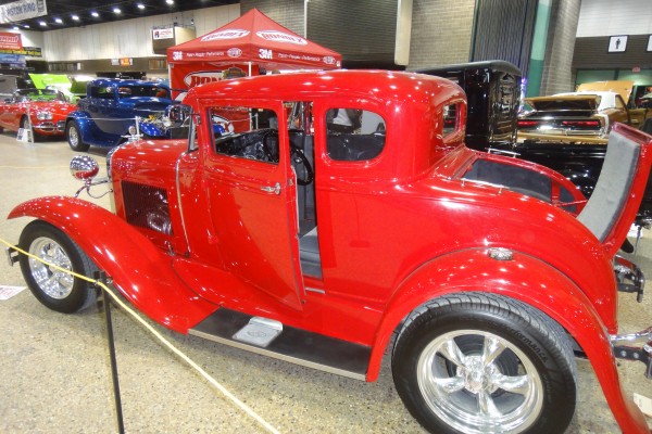 read ford five window hot rod coupe
