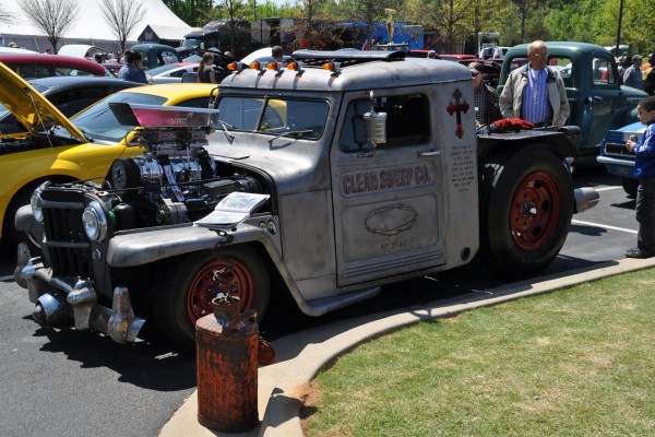 supercharged willys pickup rat rod