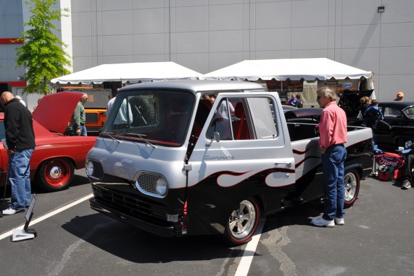 customized vintage ford econoline pickup truck