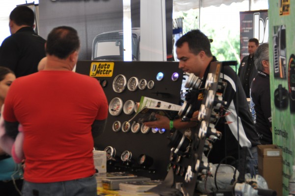 auto meter vendor display at car show