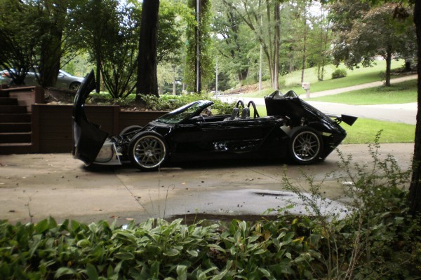 La Bala prototype sports car in driveway