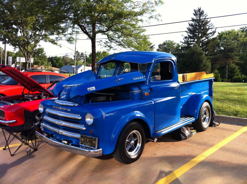 1950 blue custom Dodge pickup truck