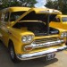 1958 Yellow Chevy panel van thumbnail