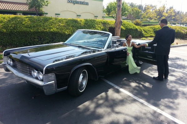 1965 Lincoln Continental prom date photo