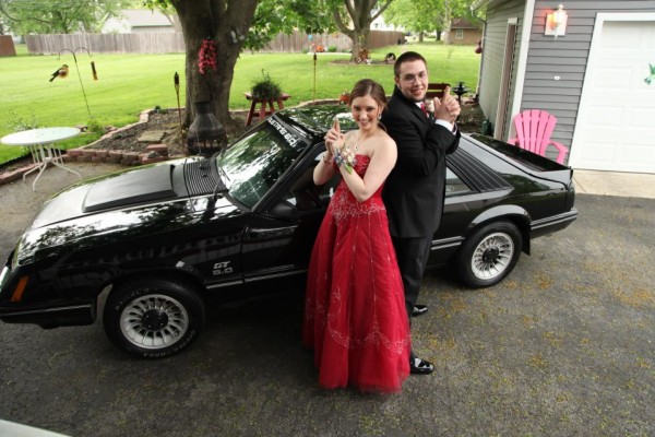 1983 Mustang GT prom date photo