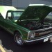 Classic green Chevy pickup truck thumbnail