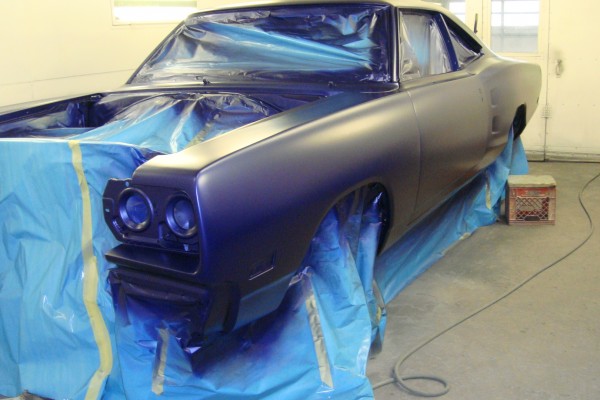 dodge super bee project after basecoat paint