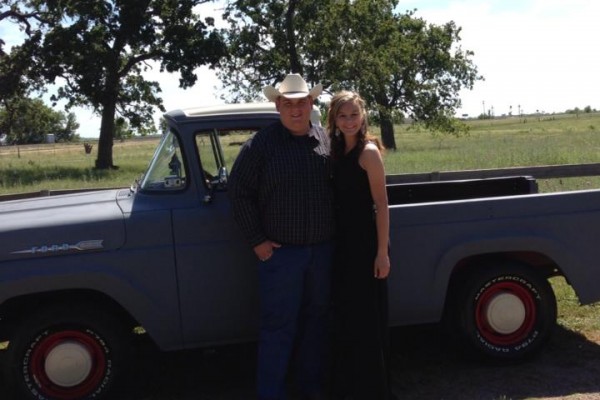 1960 Ford F100 prom date photo