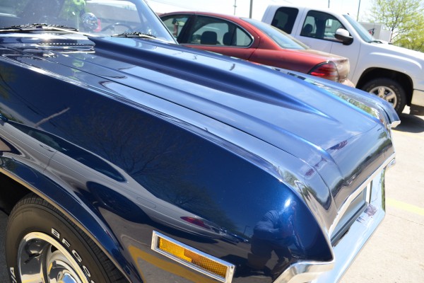 1972 Chevrolet Nova, front hood bulge