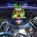 Rat fink doll atop a big block chevy 396 in a muscle car thumbnail