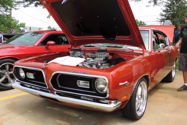 red 1969 Plymouth Barracuda