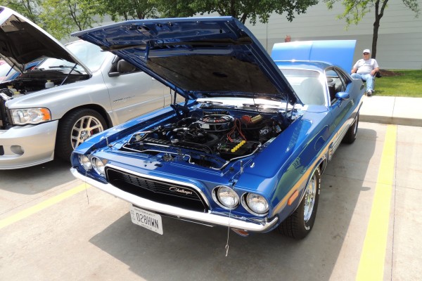 blue 1972 Dodge Challenger