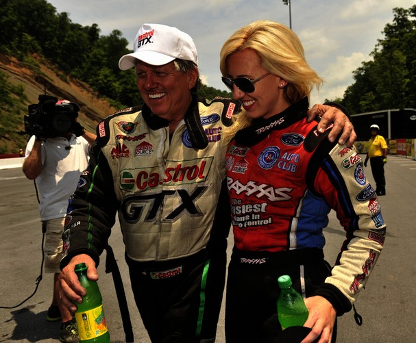 john and brittany force together after a race