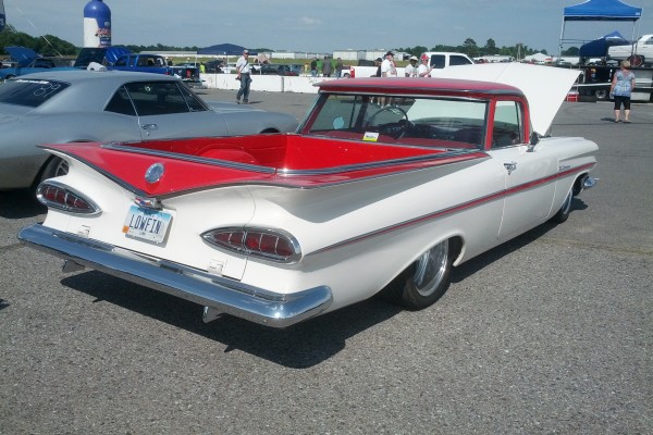 rear view of a 1959 chevy el Camino