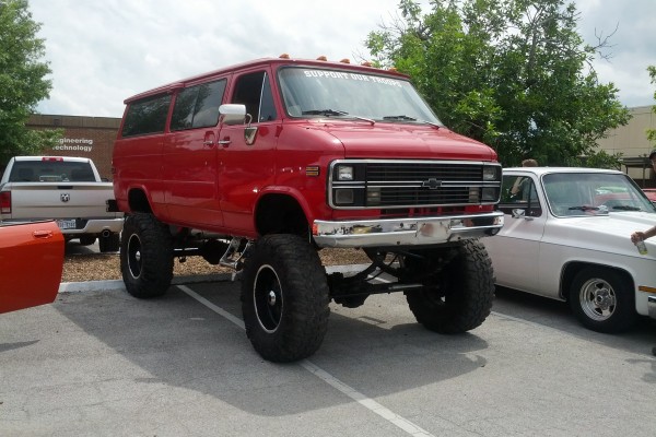 lifted chevy full size van