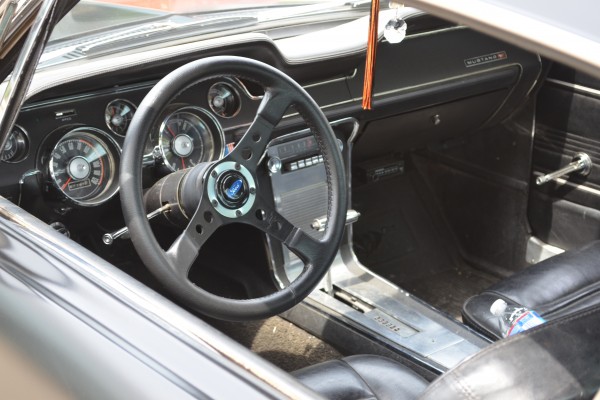 1967 Ford Mustang, interior dash and steering wheel