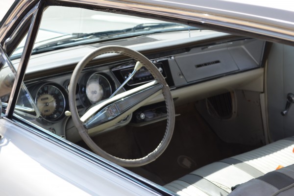 1963 Buick LeSabre, interior dash and steering wheel
