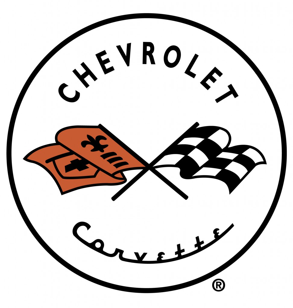 Original Chevrolet Corvette logo, 1953.