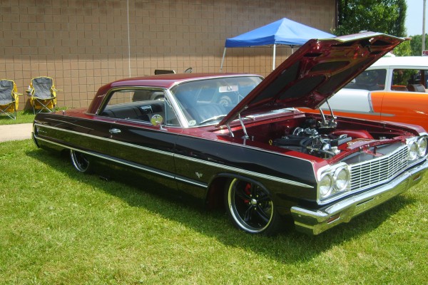 lowered chevy impala show car