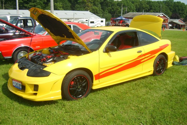 yellow chevy cavalier sport compact
