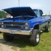 lifted blue chevy Squarebody c10 pickup truck thumbnail