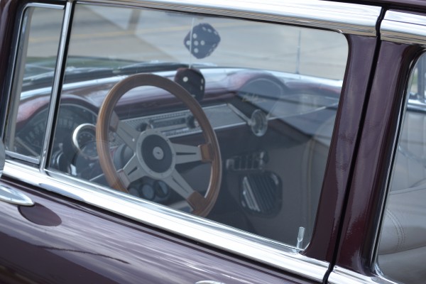 1955 Chevrolet Belair, interior through window