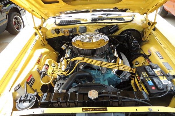Mopar V8 Engine in a classic muscle car