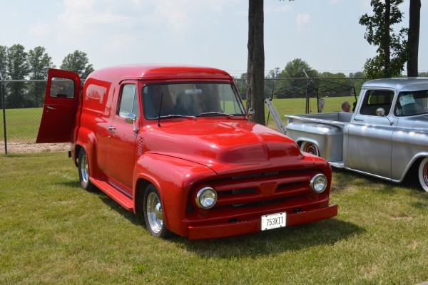 customized ford f series vintage panel van