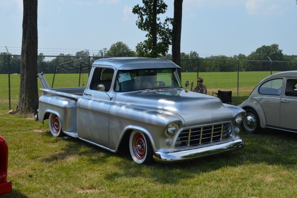 vintage chevy custom apache pickup truck