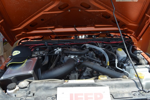 airaid air intake kit installed on a jeep wrangler JK