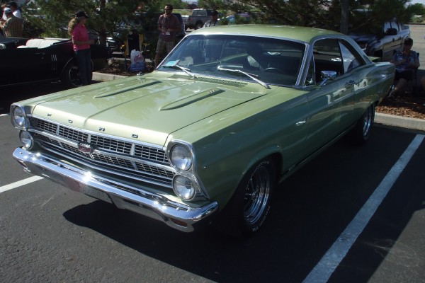Ford fairlane muscle car at Hot August Nights car show, 2013