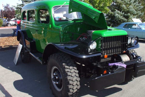 front quarter view of a Dodge WC-53 panel truck