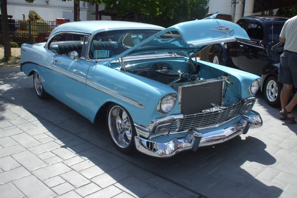 1956 Chevrolet Belair with custom paint and wheels