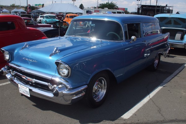 1957 chevy nomad wagon at Hot August Nights 2013