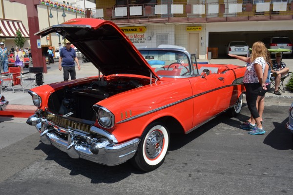 1957 Chevy Bel Air Convertible at Hot August Nights 2013
