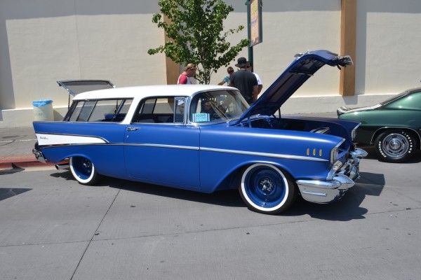 1957 chevy nomad hot rod wagon at Hot August Nights 2013