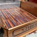 wood bed floor on custom Studebaker hot rod pickup truck thumbnail