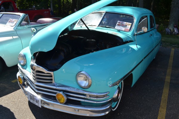 Vintage blue Packard Postwar Sedan