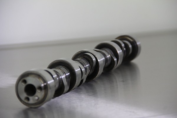 camshaft resting on a metal table