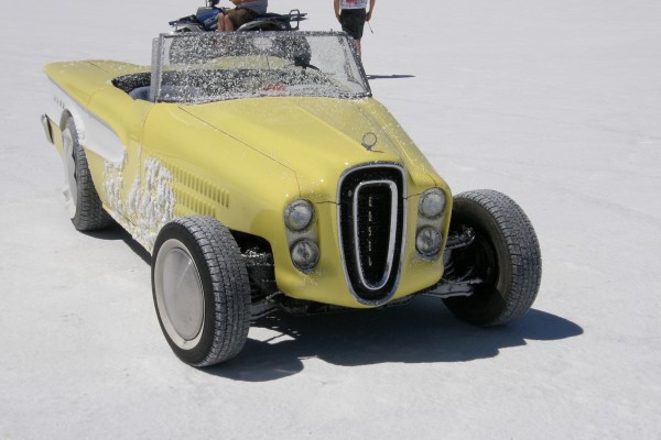 edsel roadster Land Speed Racer at Bonneville Salt Flats during Speed Week