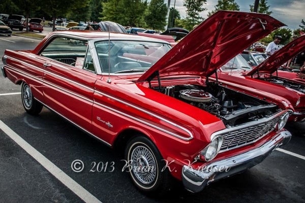 red ford falcon sprint v8 hardtop coupe