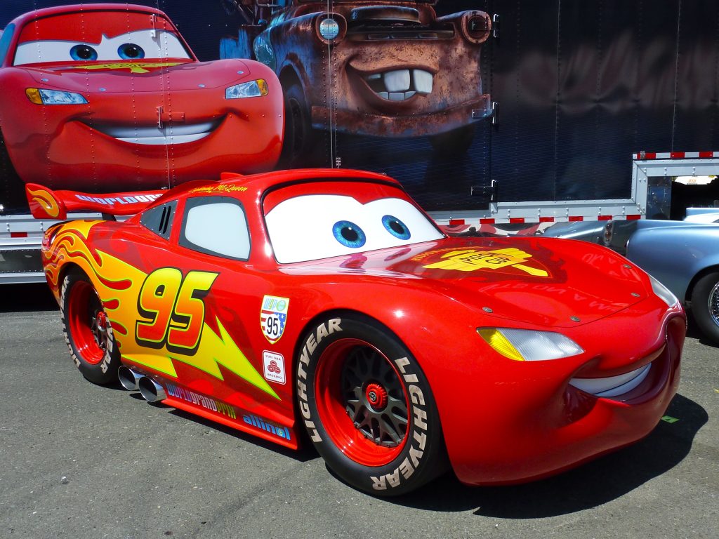 lightning mcqueen from pixar's cars movie