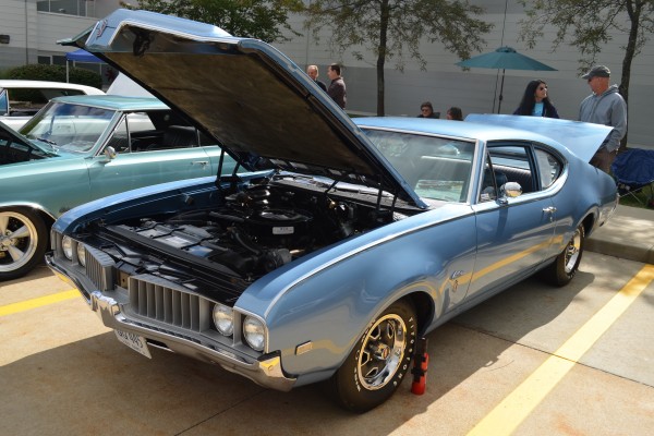 blue olds cutlass s fastback coupe