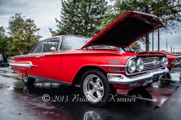 Vintage 1960 Chevy Impala Coupe with custom wheels