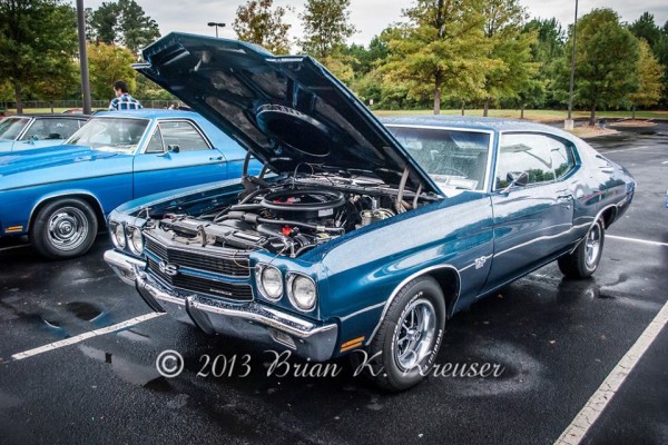 Blue Chevy Chevelle SS Fastback Coupe