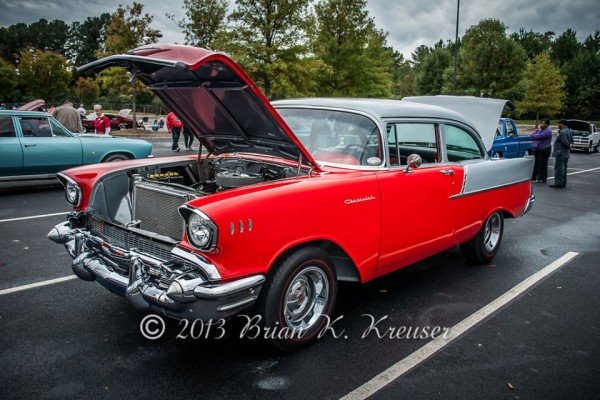 1955 chevy with a 1957 bel air front clip