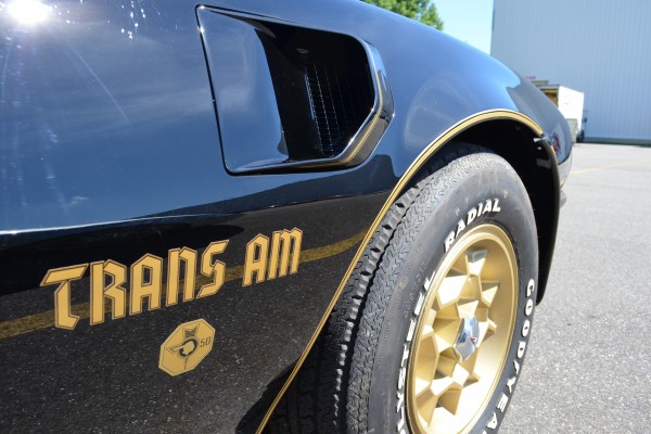 front fender vent and decal on a 1976 pontiac trans am