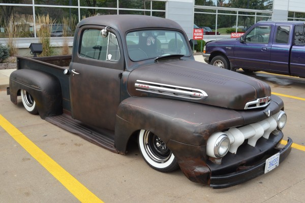 Lowered 1951 Ford Pickup Truck Hot Rod at Summit Racing store