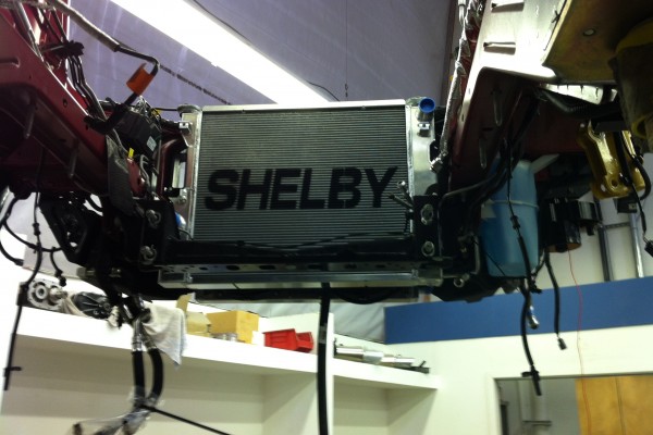 shelby radiator installed in a project at at Carrol Shelby factory