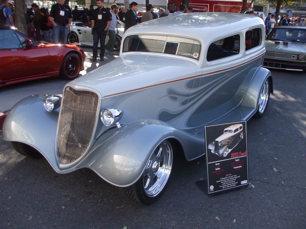 1933 ford custom hot rod displayed at SEMA 2013
